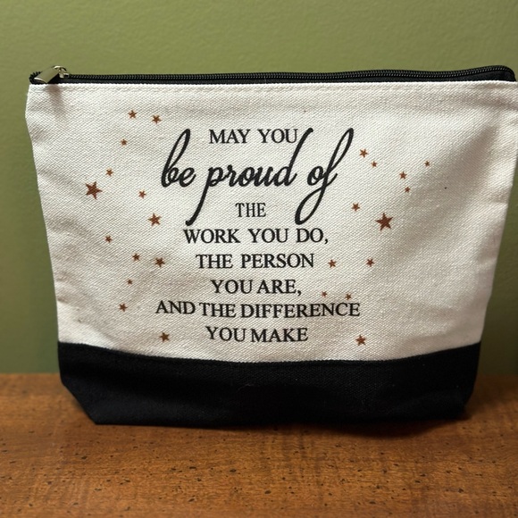 NEW Cosmetic bag bundle powder, highlighter, blending brush, brow gel sleep mask - Picture 16 of 16